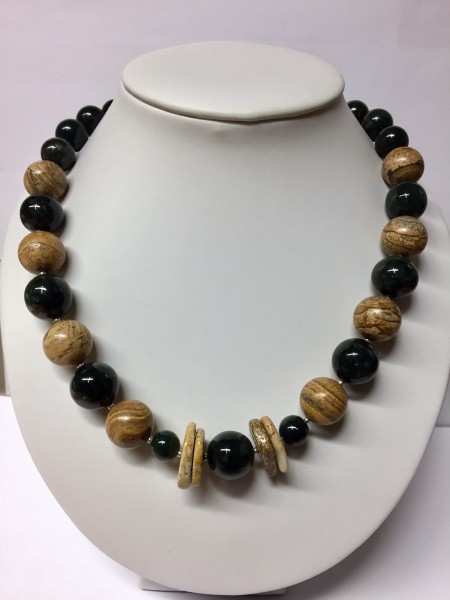 Kette Edelserpentin