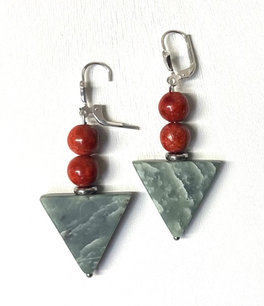 Edelserpentinohrringe