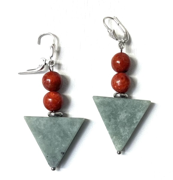 Edelserpentinohrringe