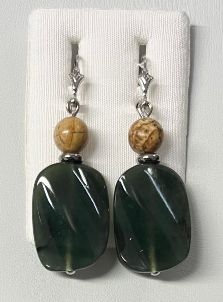 Edelserpentinohrringe