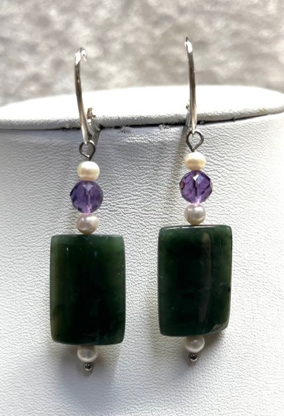 Edelserpentinohrringe